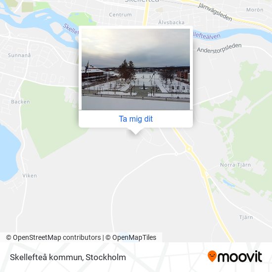 Skellefteå kommun karta