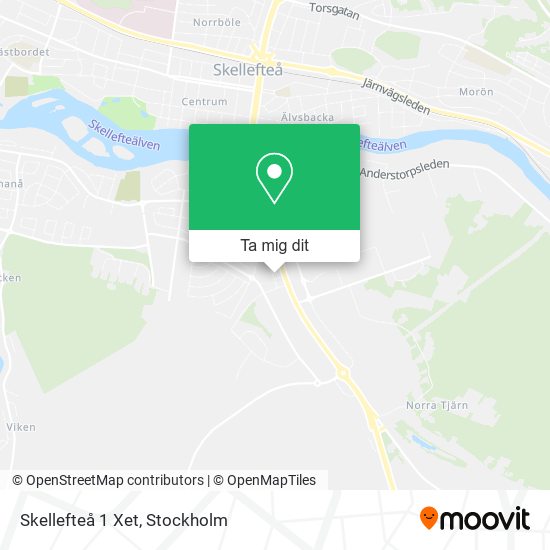 Skellefteå 1 Xet karta