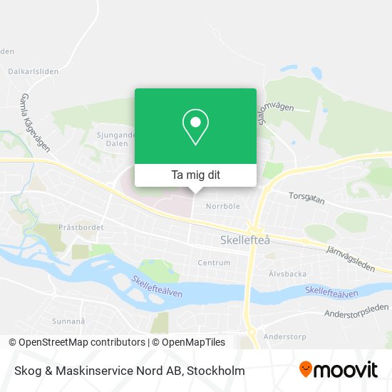 Skog & Maskinservice Nord AB karta