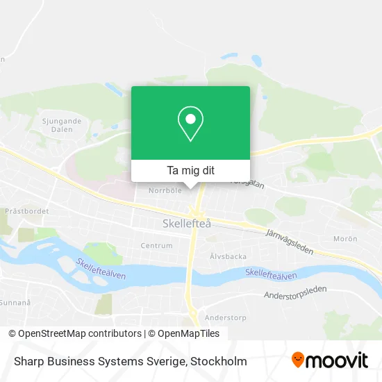 Sharp Business Systems Sverige karta