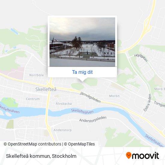 Skellefteå kommun karta