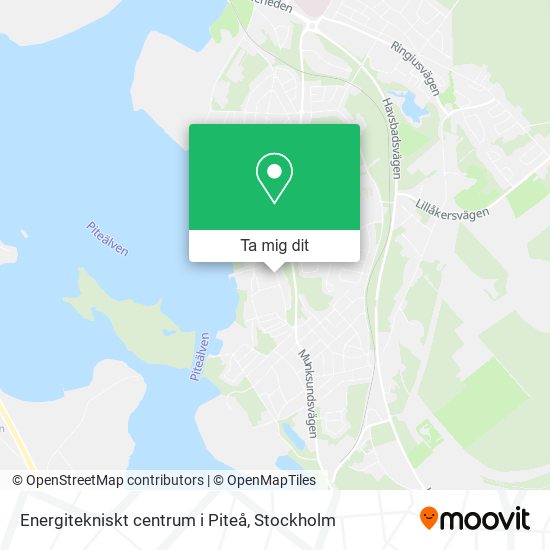 Energitekniskt centrum i Piteå karta