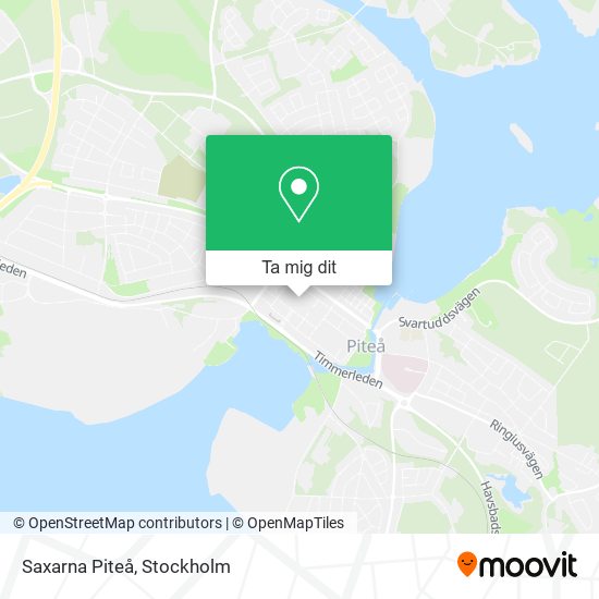 Saxarna Piteå karta