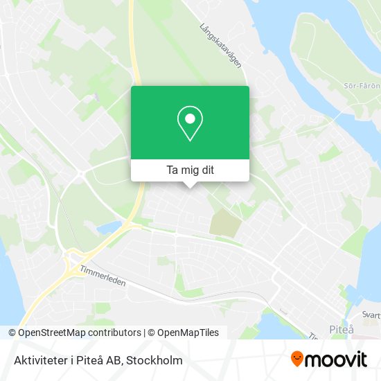 Aktiviteter i Piteå AB karta
