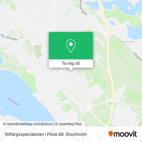 Bilfärgsspecialisten i Piteå AB karta