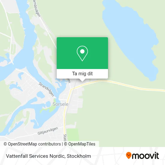 Vattenfall Services Nordic karta