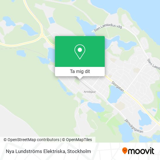 Nya Lundströms Elektriska karta