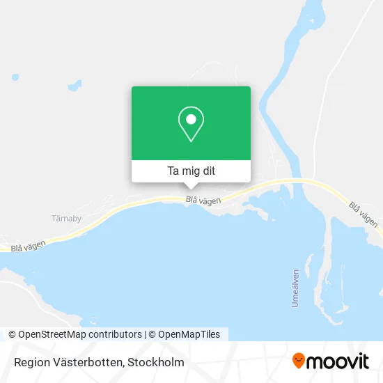 Region Västerbotten karta