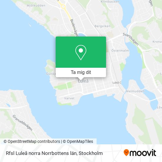 Rfsl Luleå norra Norrbottens län karta