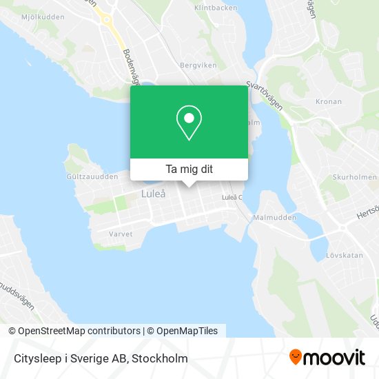 Citysleep i Sverige AB karta