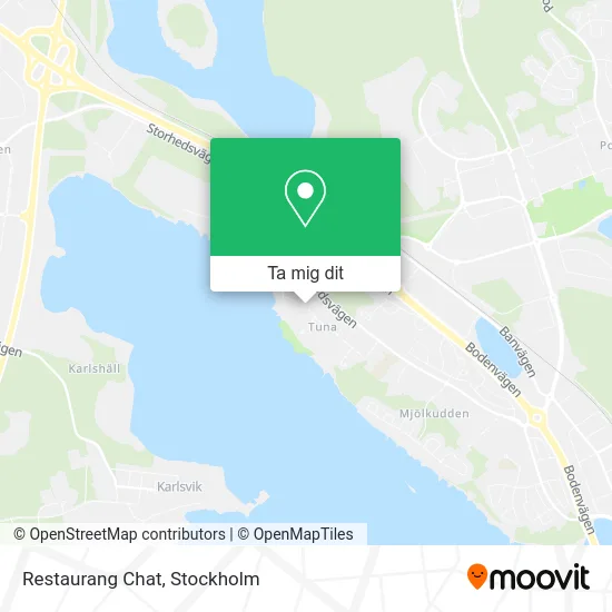 Restaurang Chat karta