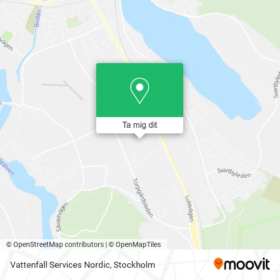 Vattenfall Services Nordic karta