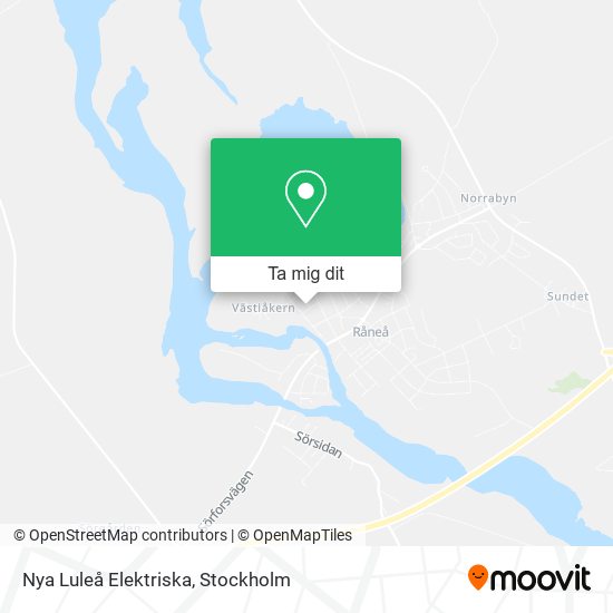 Nya Luleå Elektriska karta