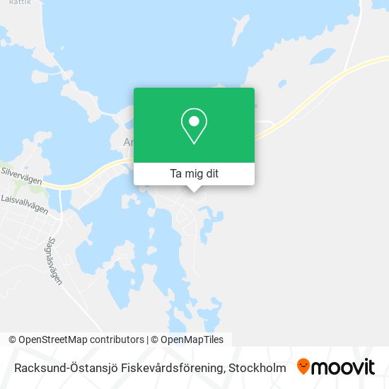 Racksund-Östansjö Fiskevårdsförening karta