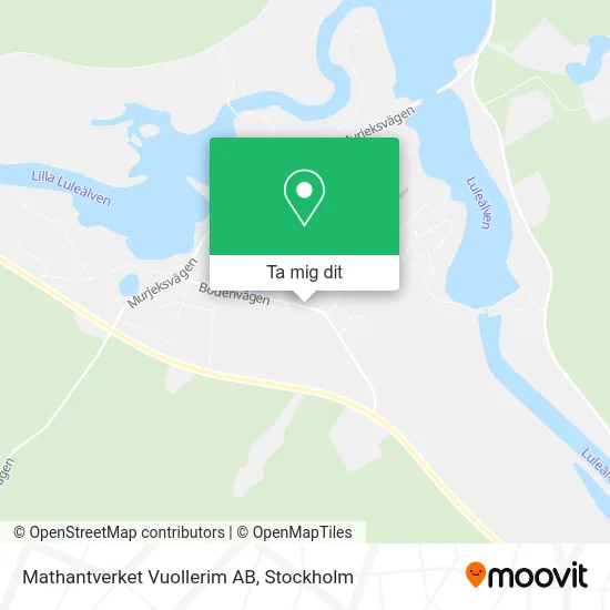 Mathantverket Vuollerim AB karta