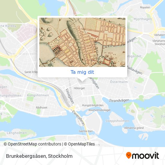 Brunkebergsåsen karta