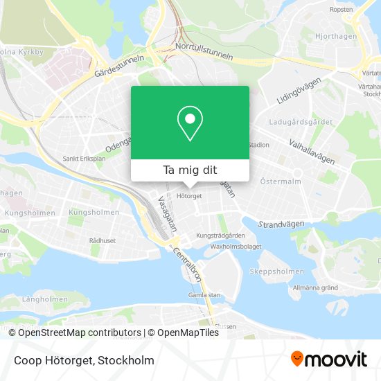 Coop Hötorget karta