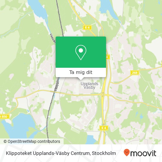 Klippoteket Upplands-Väsby Centrum karta