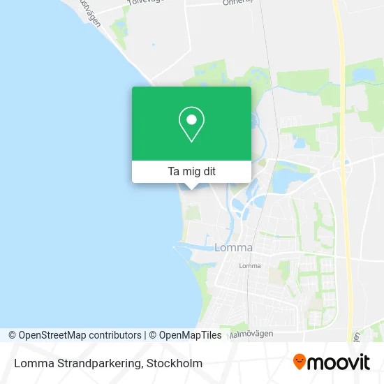 Lomma Strandparkering karta