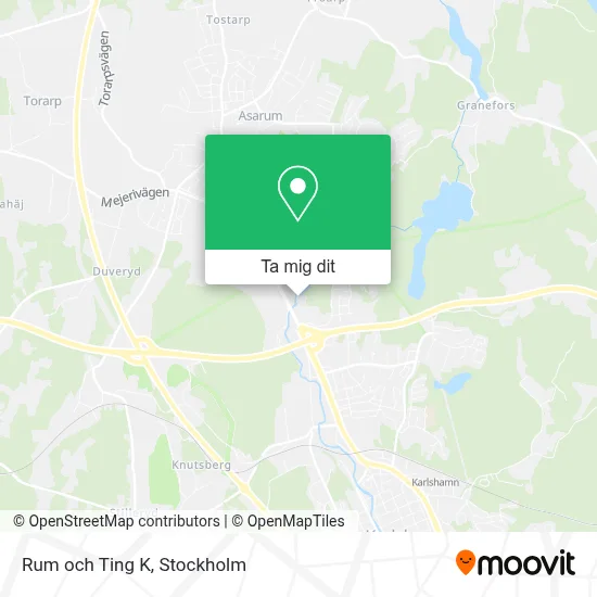 Rum och Ting K karta