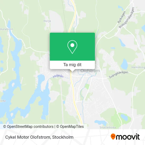 Cykel Motor Olofstrom karta