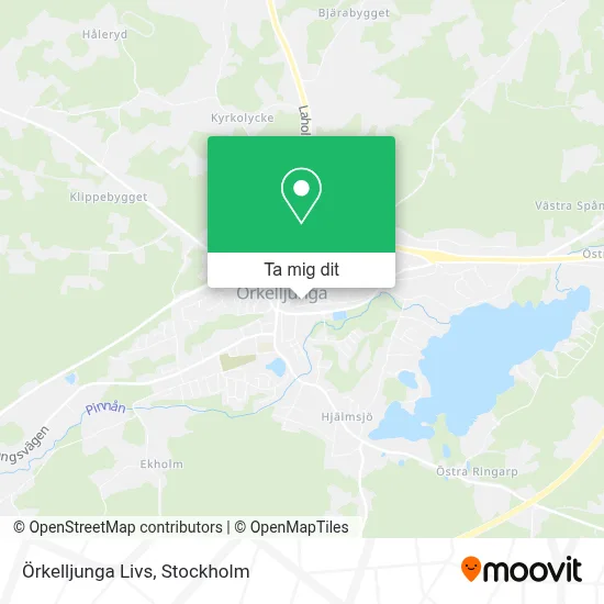 Örkelljunga Livs karta