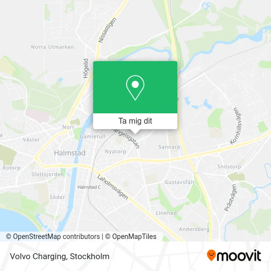 Volvo Charging karta