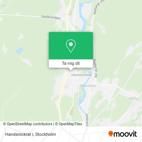 Handsnickrat i karta