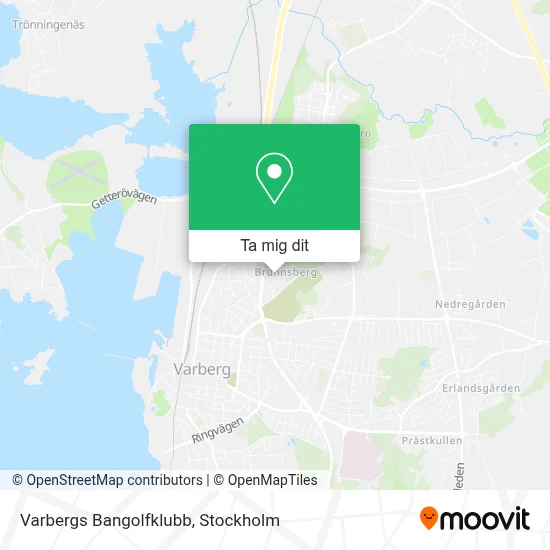 Varbergs Bangolfklubb karta