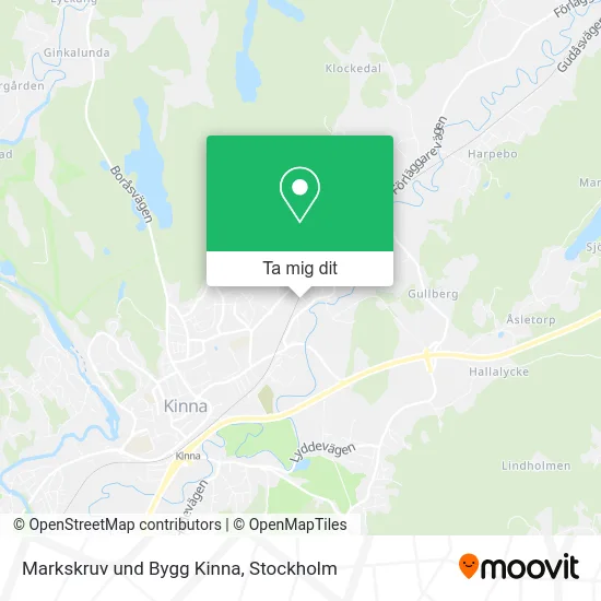 Markskruv und Bygg Kinna karta