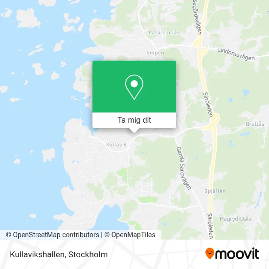 Kullavikshallen karta