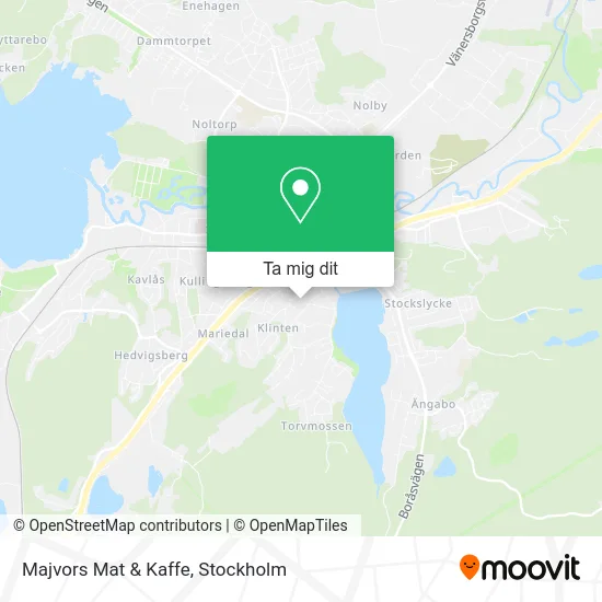 Majvors Mat & Kaffe karta