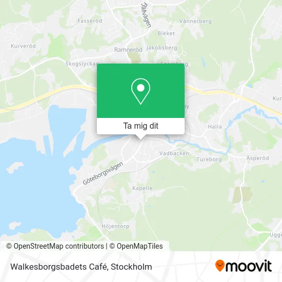 Walkesborgsbadets Café karta