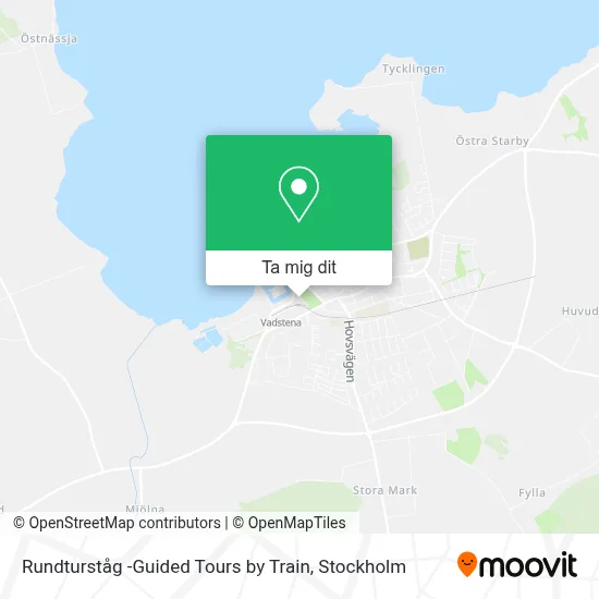Rundturståg -Guided Tours by Train karta