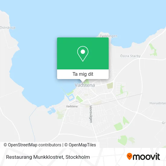 Restaurang Munkklostret karta