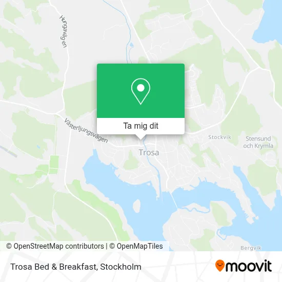 Trosa Bed & Breakfast karta