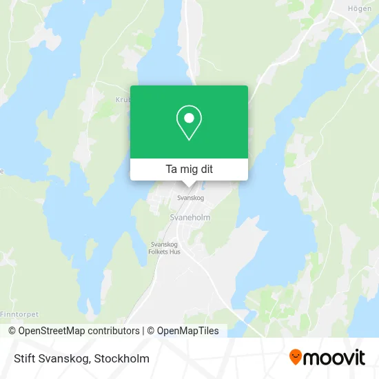 Stift Svanskog karta