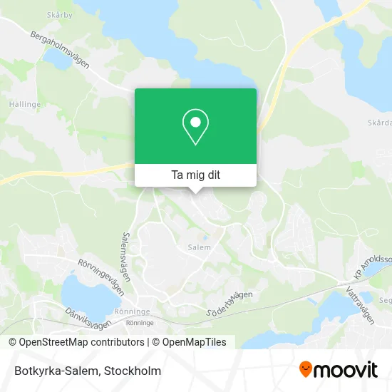 Botkyrka-Salem karta