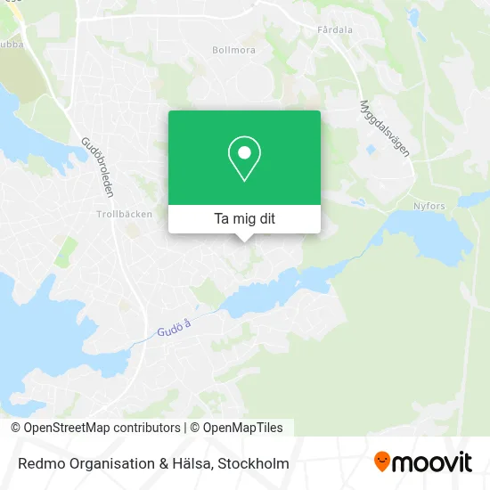 Redmo Organisation & Hälsa karta