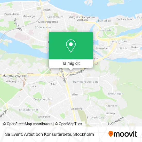 Sa Event, Artist och Konsultarbete karta