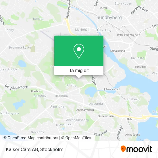 Kaiser Cars AB karta