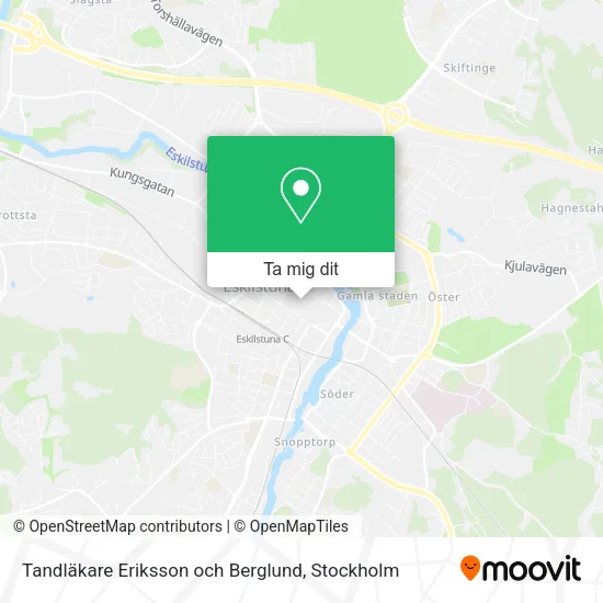 Tandläkare Eriksson och Berglund karta