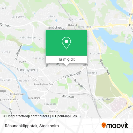 Råsundaklippotek karta