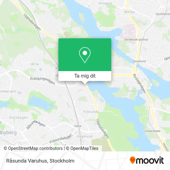 Råsunda Varuhus karta
