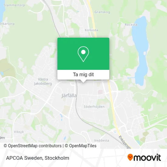 APCOA Sweden karta