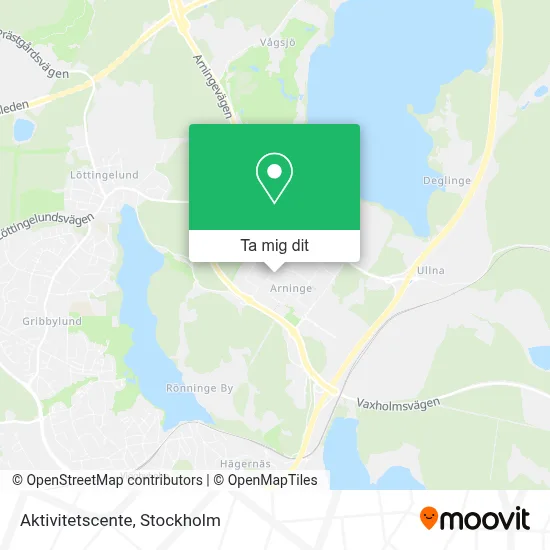 Aktivitetscente karta