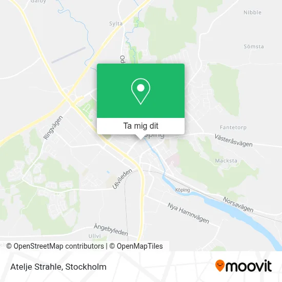 Atelje Strahle karta