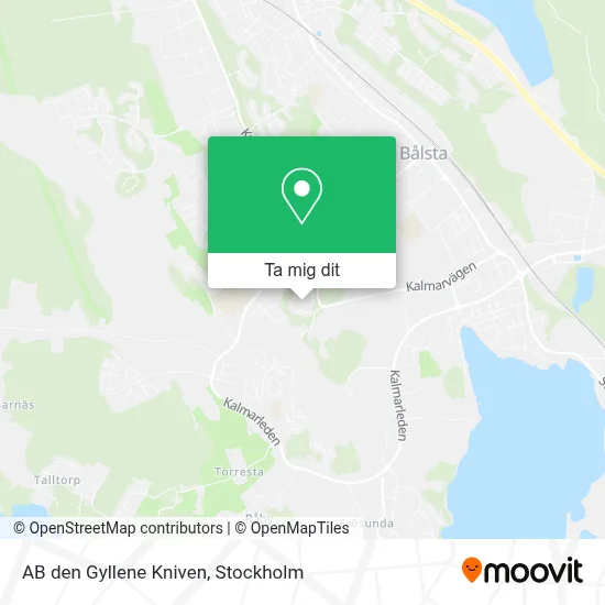 AB den Gyllene Kniven karta