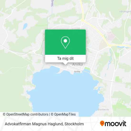 Advokatfirman Magnus Haglund karta