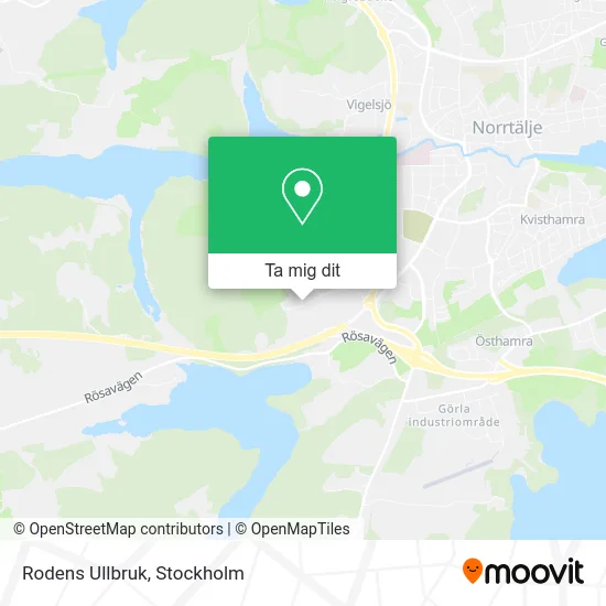 Rodens Ullbruk karta